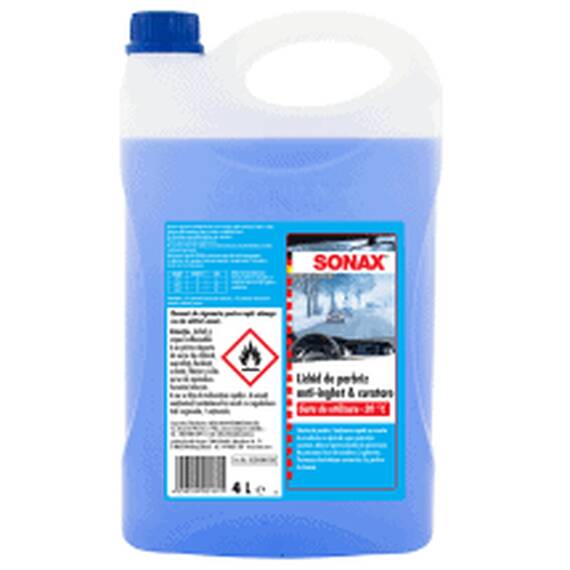 Sonax Lichid De Parbriz Anti-Inghet -20` C Gata De Utilizare 4 L - - Roveli