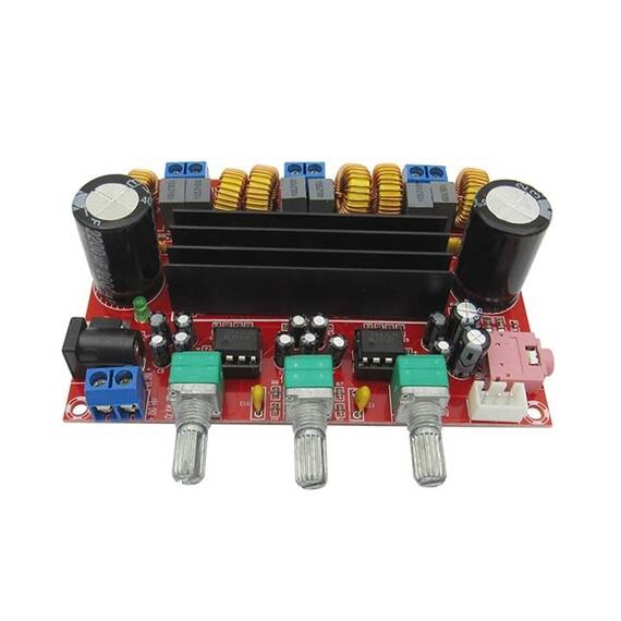 Kit amplificator 2.1, Clasa D, putere 2 x 50W + 100W, TPA3116D2 - - Roveli