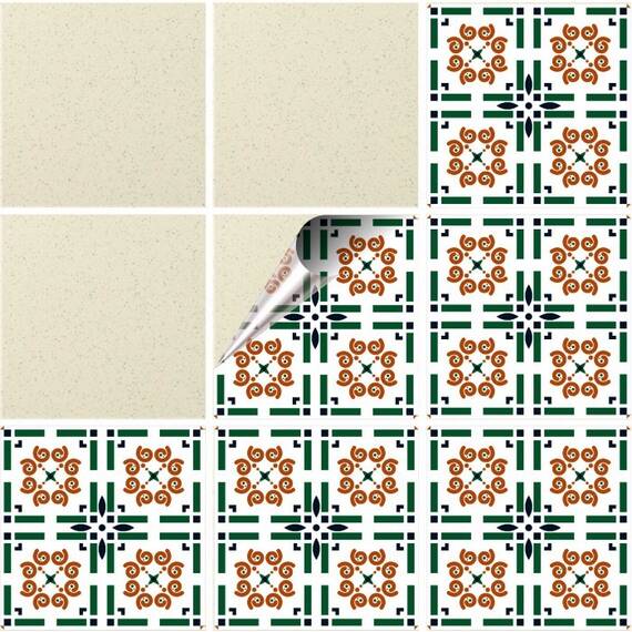 Set 100 buc. x Sticker Autocolant Faianta Decorativa "Kitchen Design" model K-FAI-826  - - Roveli