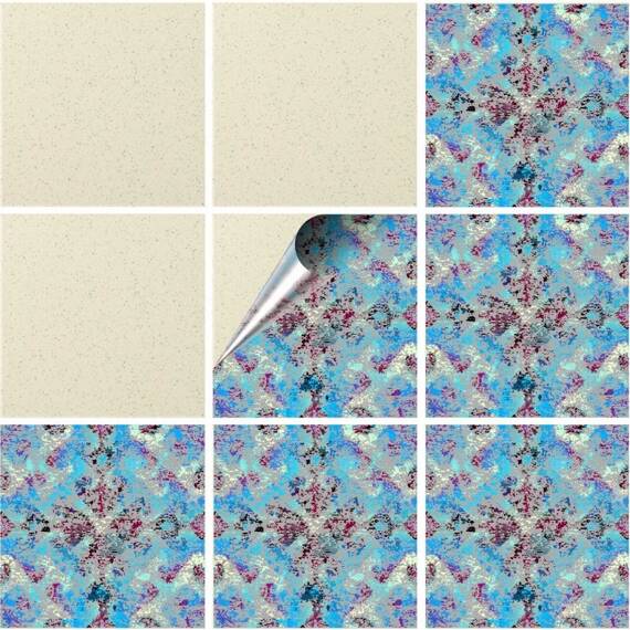 Set 100 buc. x Sticker Autocolant Faianta Decorativa "Kitchen Design" model K-FAI-658  - - Roveli