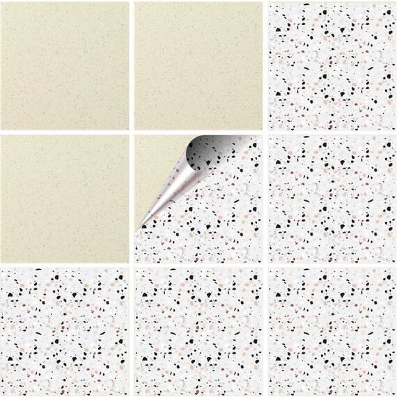 Set 100 buc. x Sticker Autocolant Faianta Decorativa "Kitchen Design" model K-FAI-691  - - Roveli