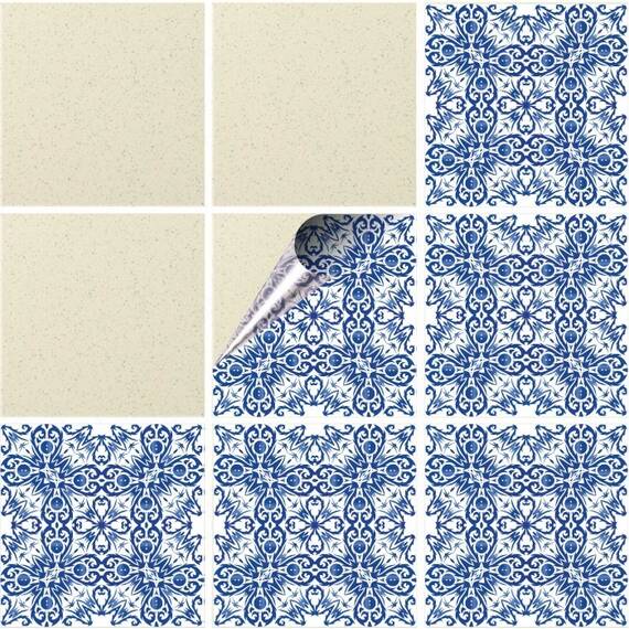 Set 100 buc. x Sticker Autocolant Faianta Decorativa "Kitchen Design" model K-FAI-730  - - Roveli