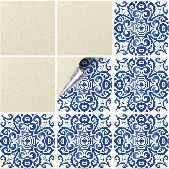 Set 100 buc. x Sticker Autocolant Faianta Decorativa "Kitchen Design" model K-FAI-733  - - Roveli