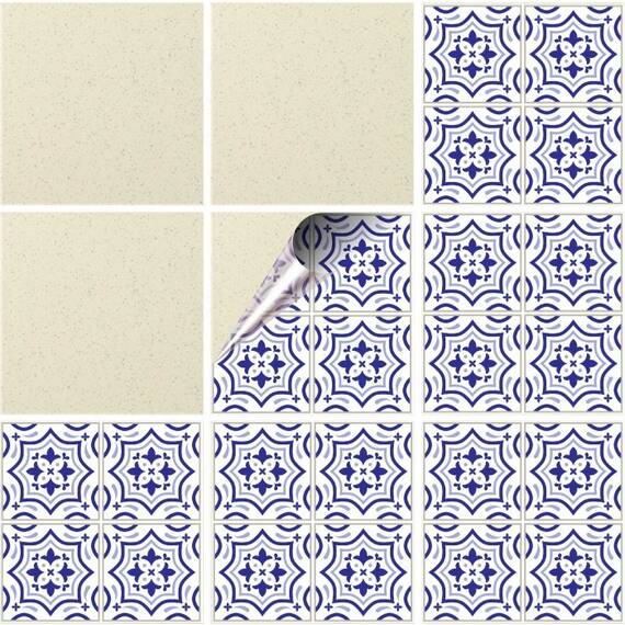 Set 100 buc. x Sticker Autocolant Faianta Decorativa "Kitchen Design" model K-FAI-745  - - Roveli