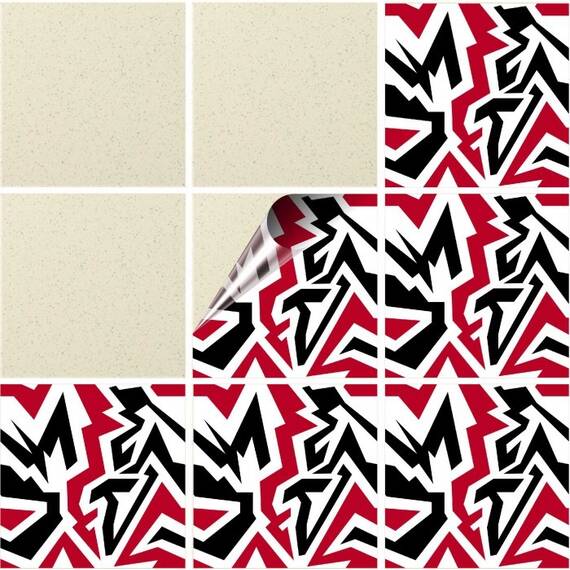 Set 100 buc. x Sticker Autocolant Faianta Decorativa "Kitchen Design" model K-FAI-802  - - Roveli
