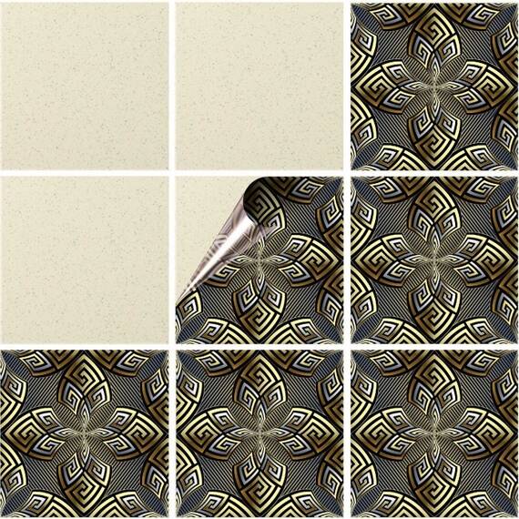 Set 100 buc. x Sticker Autocolant Faianta Decorativa "Kitchen Design" model K-FAI-472  - - Roveli