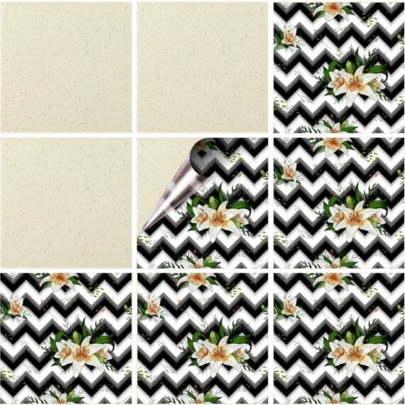 Set 100 buc. x Sticker Autocolant Faianta Decorativa "Kitchen Design" model K-FAI-512  - - Roveli