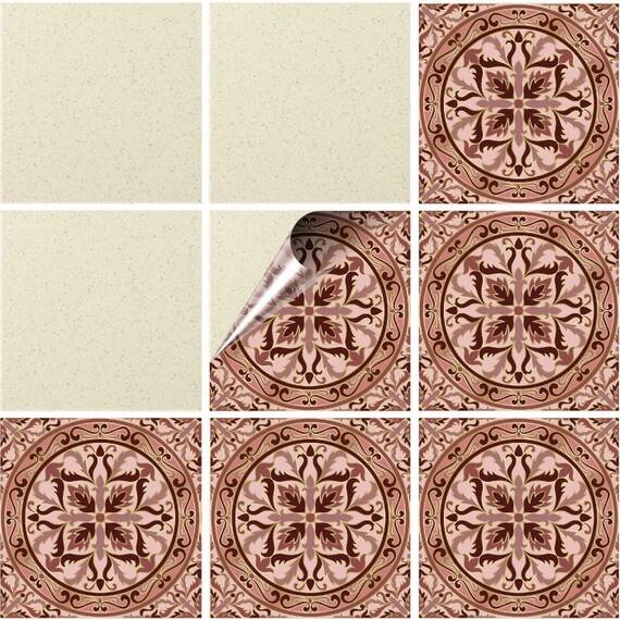 Set 100 buc. x Sticker Autocolant Faianta Decorativa "Kitchen Design" model K-FAI-525  - - Roveli