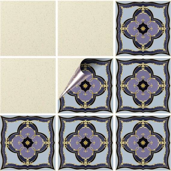 Set 100 buc. x Sticker Autocolant Faianta Decorativa "Kitchen Design" model K-FAI-531  - - Roveli