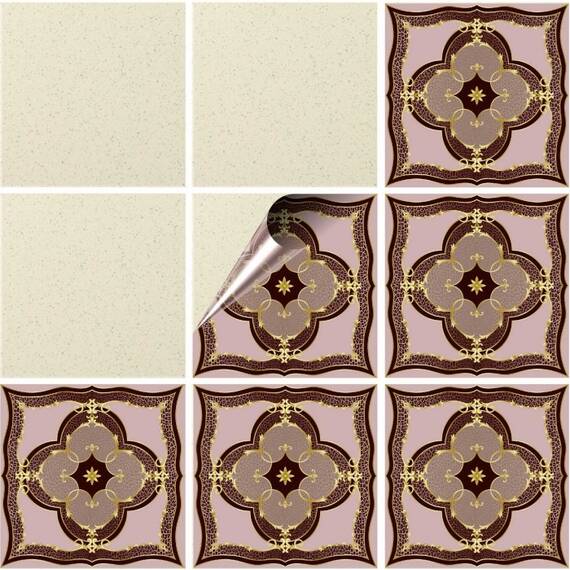 Set 100 buc. x Sticker Autocolant Faianta Decorativa "Kitchen Design" model K-FAI-532  - - Roveli