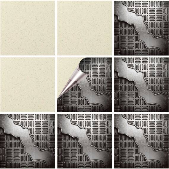 Set 100 buc. x Sticker Autocolant Faianta Decorativa "Kitchen Design" model K-FAI-562  - - Roveli