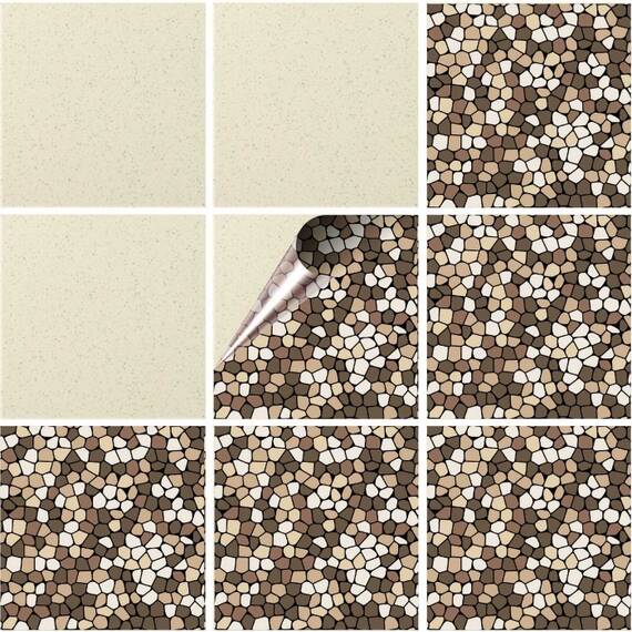Set 100 buc. x Sticker Autocolant Faianta Decorativa "Kitchen Design" model K-FAI-569  - - Roveli