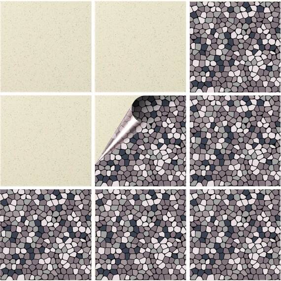 Set 100 buc. x Sticker Autocolant Faianta Decorativa "Kitchen Design" model K-FAI-571  - - Roveli