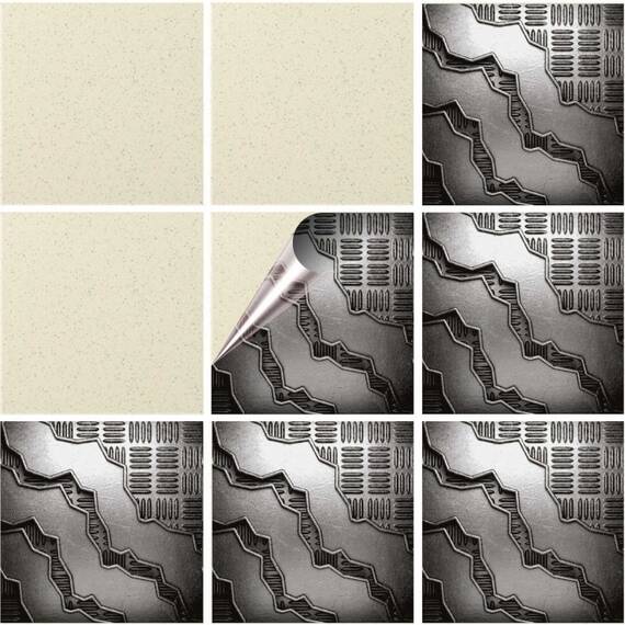 Set 100 buc. x Sticker Autocolant Faianta Decorativa "Kitchen Design" model K-FAI-584  - - Roveli