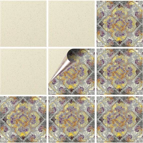 Set 100 buc. x Sticker Autocolant Faianta Decorativa "Kitchen Design" model K-FAI-630  - - Roveli