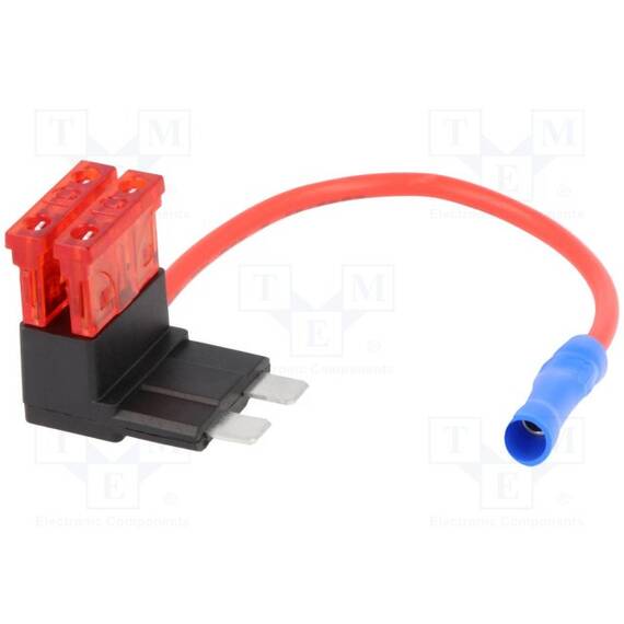 Splitter 10A 2 sigurante 1mm2 Culoare rosu - - Roveli