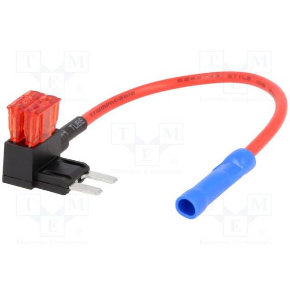 Splitter 10A 2 sigurante mini 1mm2 Culoare rosu - - Roveli