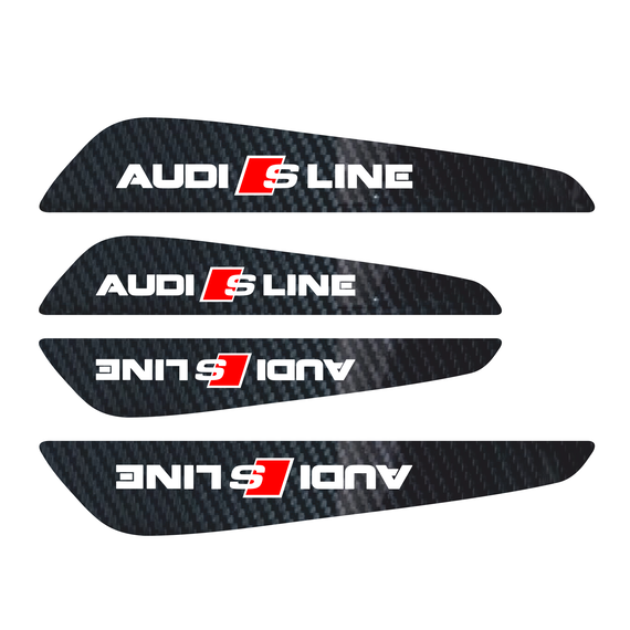 Set protectii usi Carbon 5D - Audi S-line - - Roveli