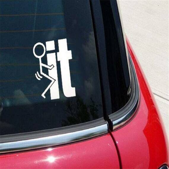 Sticker auto FckIT - - Roveli