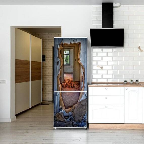 Autocolant imprimat pentru Frigider, 200 x 90cm, model KM-FRIDGE-01 - - Roveli