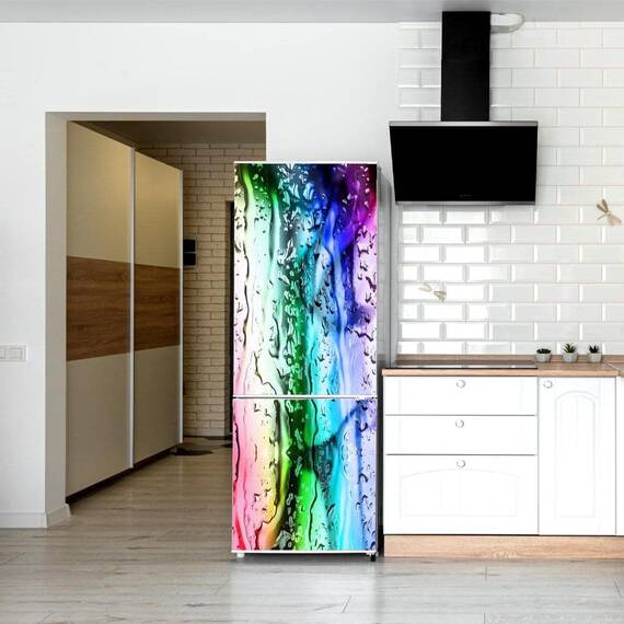 Autocolant imprimat pentru Frigider, 200 x 90cm, model KM-FRIDGE-12 - - Roveli