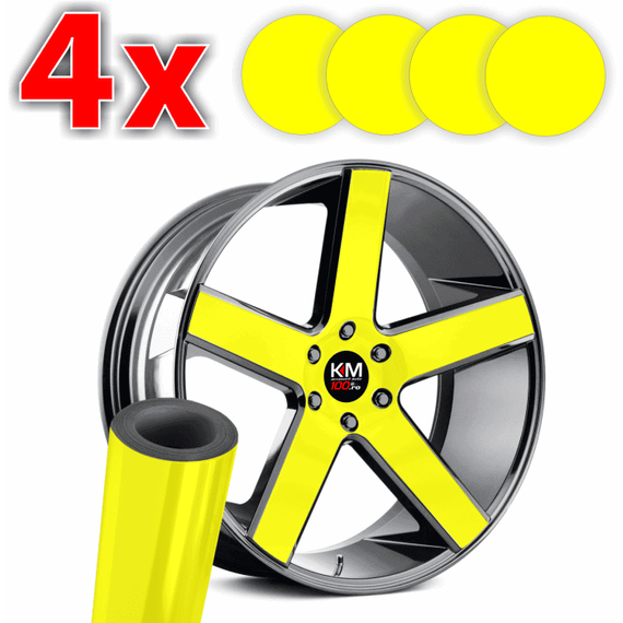 Set Folii Colantare Jante - Galben Oracal - - Roveli