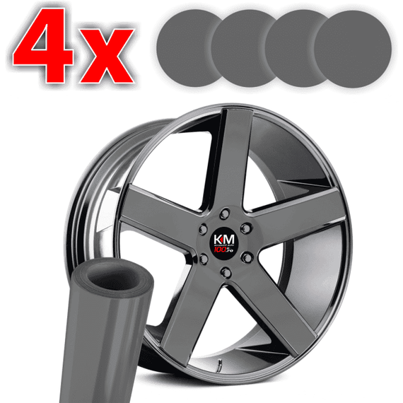 Set Folii Colantare Jante - Gri Oracal - - Roveli