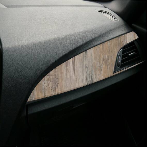 Folie Auto Colantare Trimuri, Model Lemn Rustic, 100 x 45cm - - Roveli