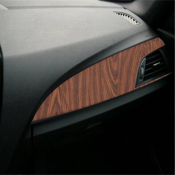 Folie Auto Colantare Trimuri, Model Stejar Inchis Rustic, 100 x 45cm - - Roveli