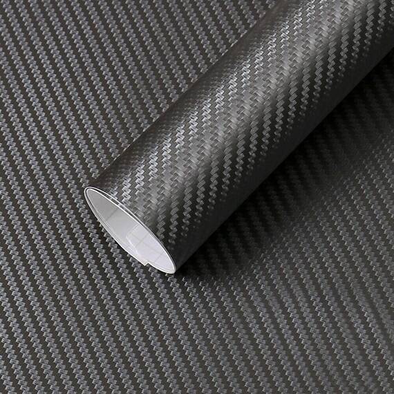 Folie colantare auto Carbon 3D - GRI ANTRACIT (1m x 1,27m) - - Roveli
