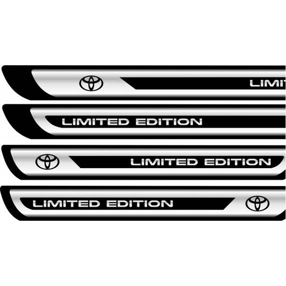 Set protectii praguri CROM - Toyota Limited Edition - - Roveli