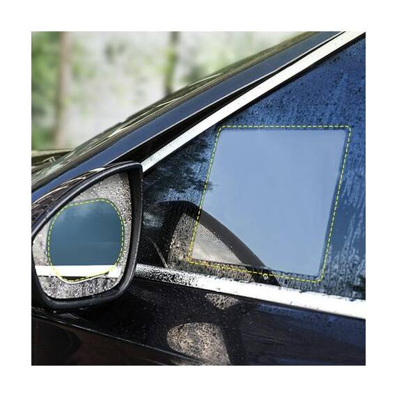 Set 2 buc. folii pentru geamuri laterale, anti-ceata, anti-aburire, anti-stropire - - Roveli