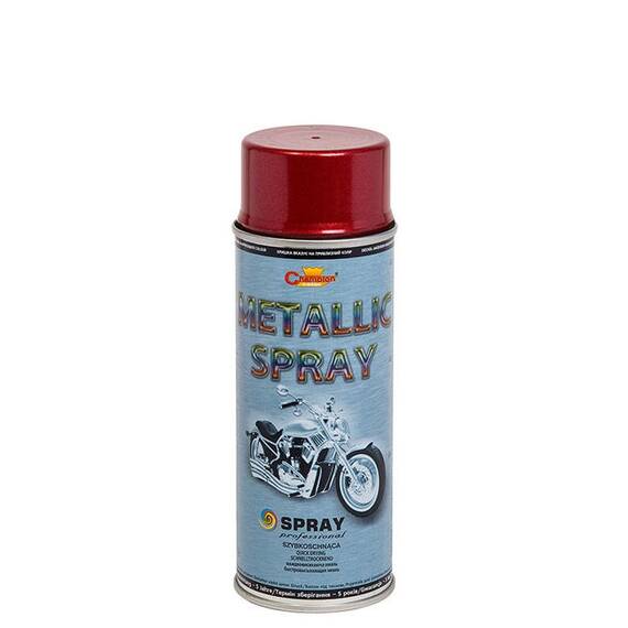 Spray Vopsea 400ml Metalizat Acrilic Rosu Champion Color - - Roveli