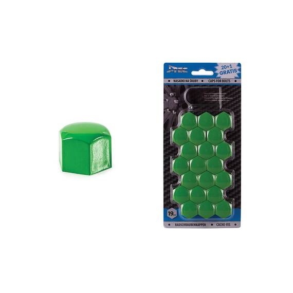 Set capace prezoane 19 mm, culoare Verde - - Roveli