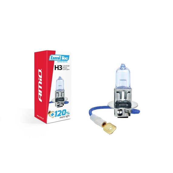 Bec halogen H3 12V 55W LumiTec SuperWhite + 120% - - Roveli
