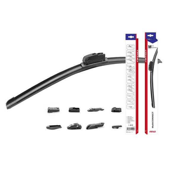 Stergator parbriz FLAT cu 8 adaptoare 15 "(380mm) Multiconnect - - Roveli