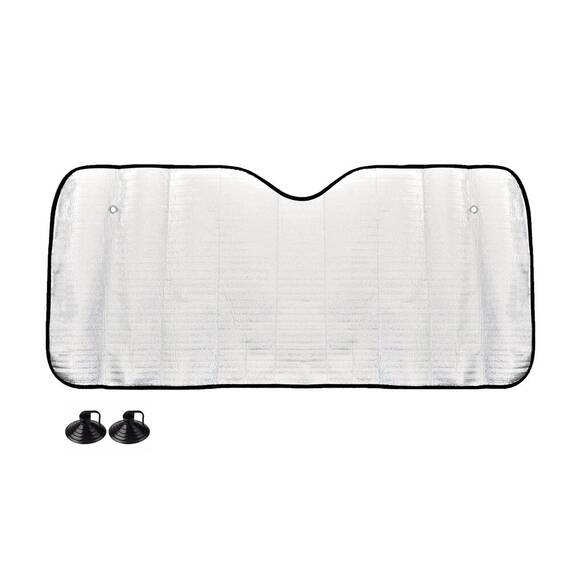 Parasolar parbriz argintiu din spuma EPE 130x60 cm - - Roveli