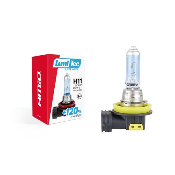 Bec halogen H11 12V 55W LumiTec SuperWhite + 120% - - Roveli