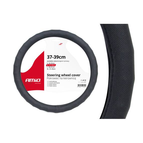 Husa volan neagra Waves SWC-14-M (37-39cm) - - Roveli