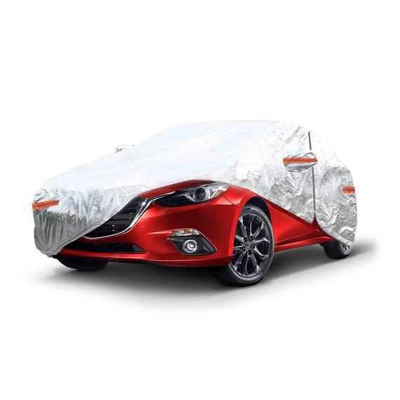 Prelata pentru Autoturisme, culoare argintie, marimea XL (530 x 180 x 120cm) - - Roveli