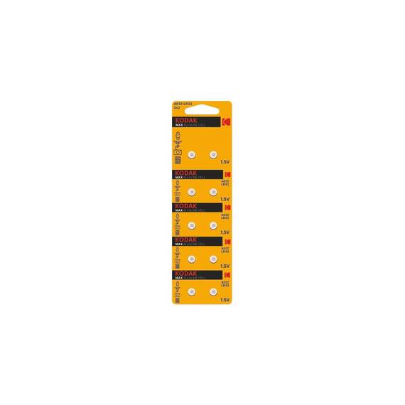 Baterie KODAK AG12/ LR43 1.5V alcalina  Cod:41630 - - Roveli