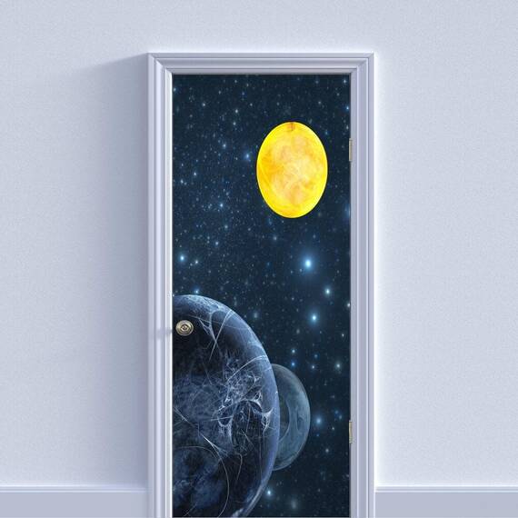 Autocolant imprimat pentru Usa, 200 x 90cm, model KM-DOOR-11 - - Roveli
