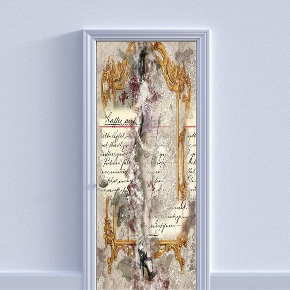 Autocolant imprimat pentru Usa, 200 x 90cm, model KM-DOOR-05 - - Roveli