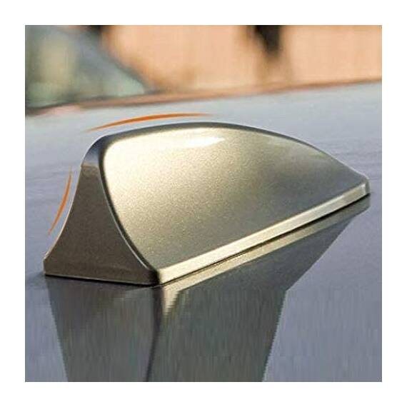 Antena auto activa AM - FM tip "SHARK TAIL" culoare GOLD - - Roveli