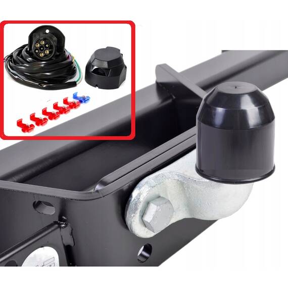 Kit cablaj pentru montaj carlig remorca, priza cu 7 pini, lungime cablu 1,5m - - Roveli