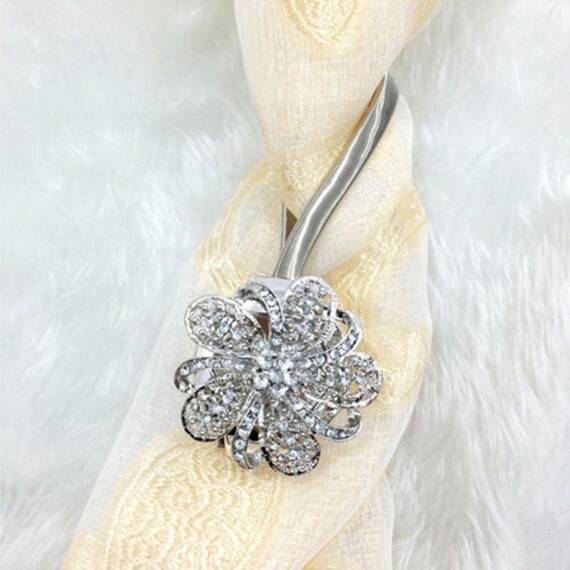 Bratara magnetica de prindere perdele/draperii, model DIAMONDS - - Roveli