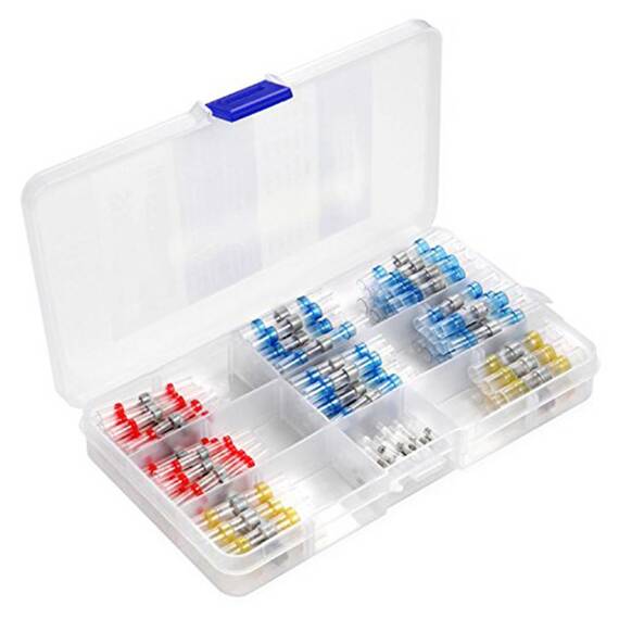 Set 120 tuburi contractabile, premium, transparente - - Roveli
