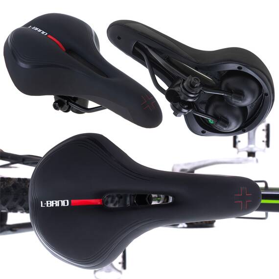 Scaun pentru bicicleta model SPORT, din spuma, culoare Neagra - - Roveli