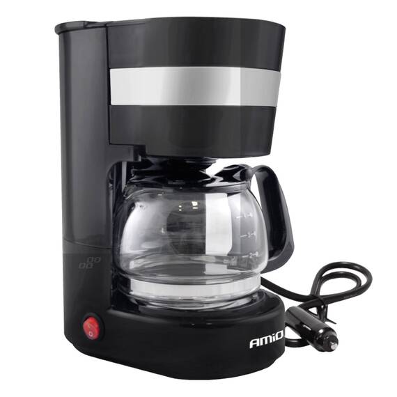Cafetiera auto pentru TIR, Camion, Autocar, alimentare 24V, putere 300W, volum 650ml - - Roveli