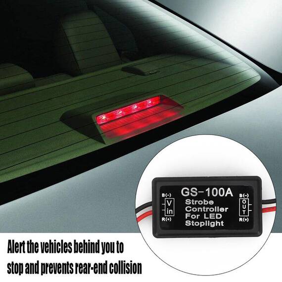 Modul Strobo Flash pentru lampa Stop Frana, alimentare 12V - 24V, auto, moto, camion - - Roveli